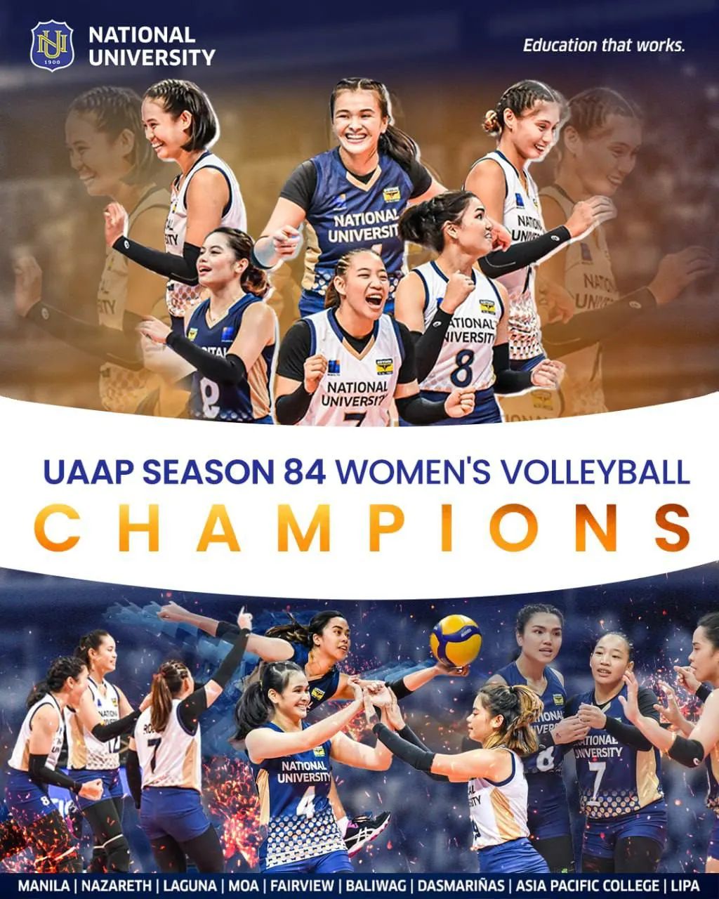 Uaap Season 84 Volleyball Champions National University 