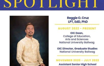 Dr. Reggie Cruz NU Baliwag OIC Dean, College of Education Arts and Science