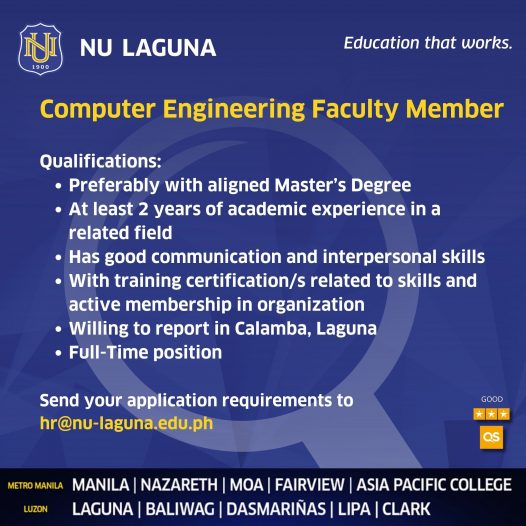 Computer Engineering Faculty Member | National University